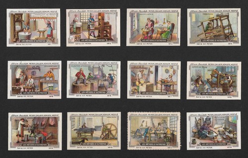 Poster stamps old times jobs - old,