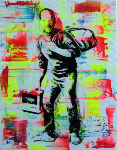 Pyb signed steve jobs - jobs, banksy